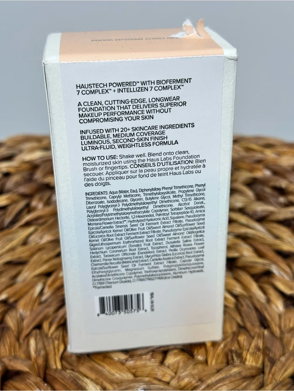 NWT Haus Lab 220 Triclone Skin Tech Foundation Light Medium Warm
